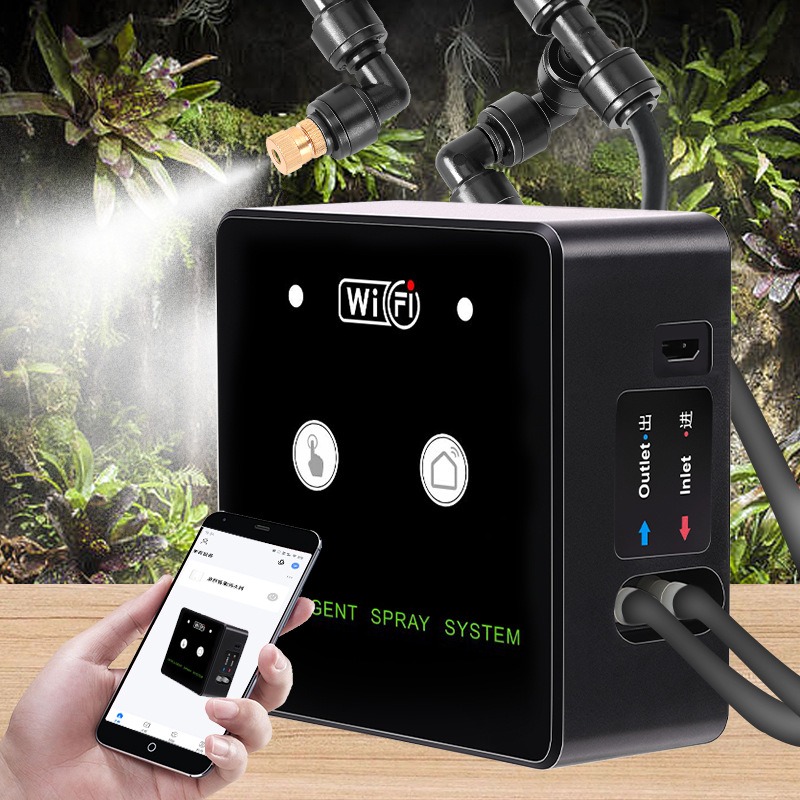 Self Watering Insert - Pulverizador de floresta tropical, controle wi-fi,